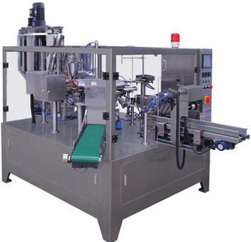 全自動(dòng)旋轉(zhuǎn)給袋包裝機(jī)